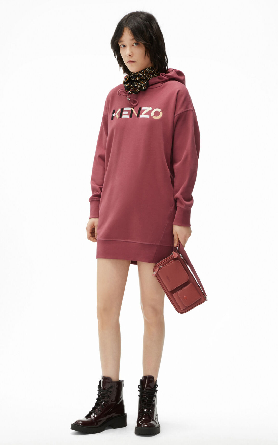 Vestidos Kenzo logo sweater Mujer Negras GSJ543268